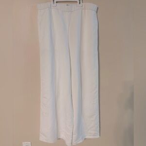 Ann Taylor Cream Wide Leg Pants